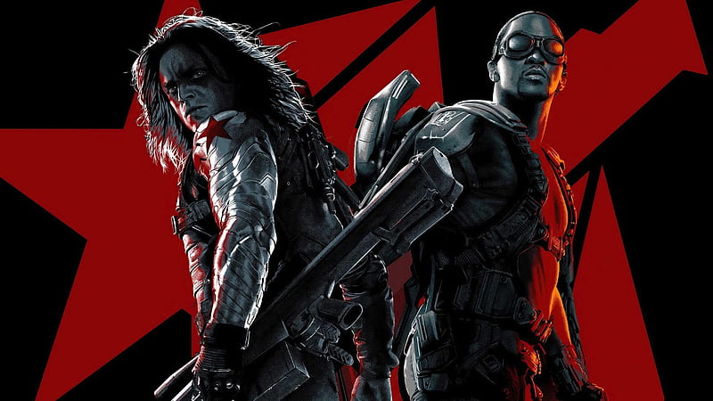 Bucky Barnes Falcon Sam Wilson Winter Soldier The Falcon and the Winter Soldier, HD wallpaper Bucky Barnes Falcon Sam Wilson Winter Soldier The Falcon and the Winter Soldier, HD wallpaper
