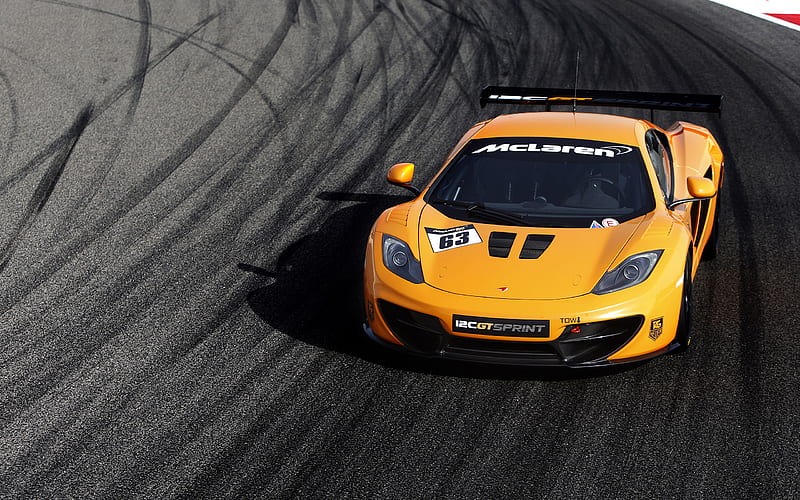 2014 McLaren 12C GT Sprint, Coupe, GT Racing, Race Car, Turbo, V8, HD wallpaper