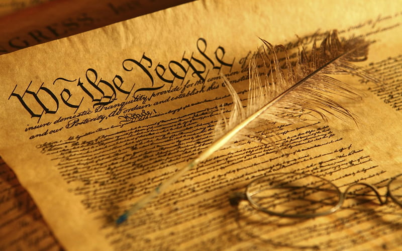 We The People, usa, proud american, us constitution, american, HD wallpaper