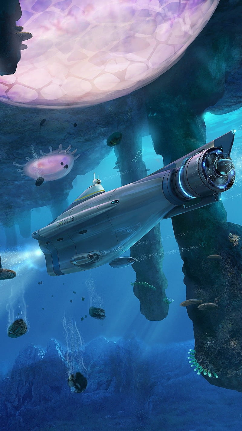 05Sub, ciencia ficcion, sea, science fiction, sea, submarine, submarino,  subnautica, HD phone wallpaper | Peakpx