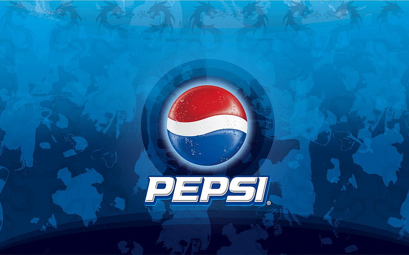 Pepsi , pepsi, logo, texture, surround, blue, HD wallpaper