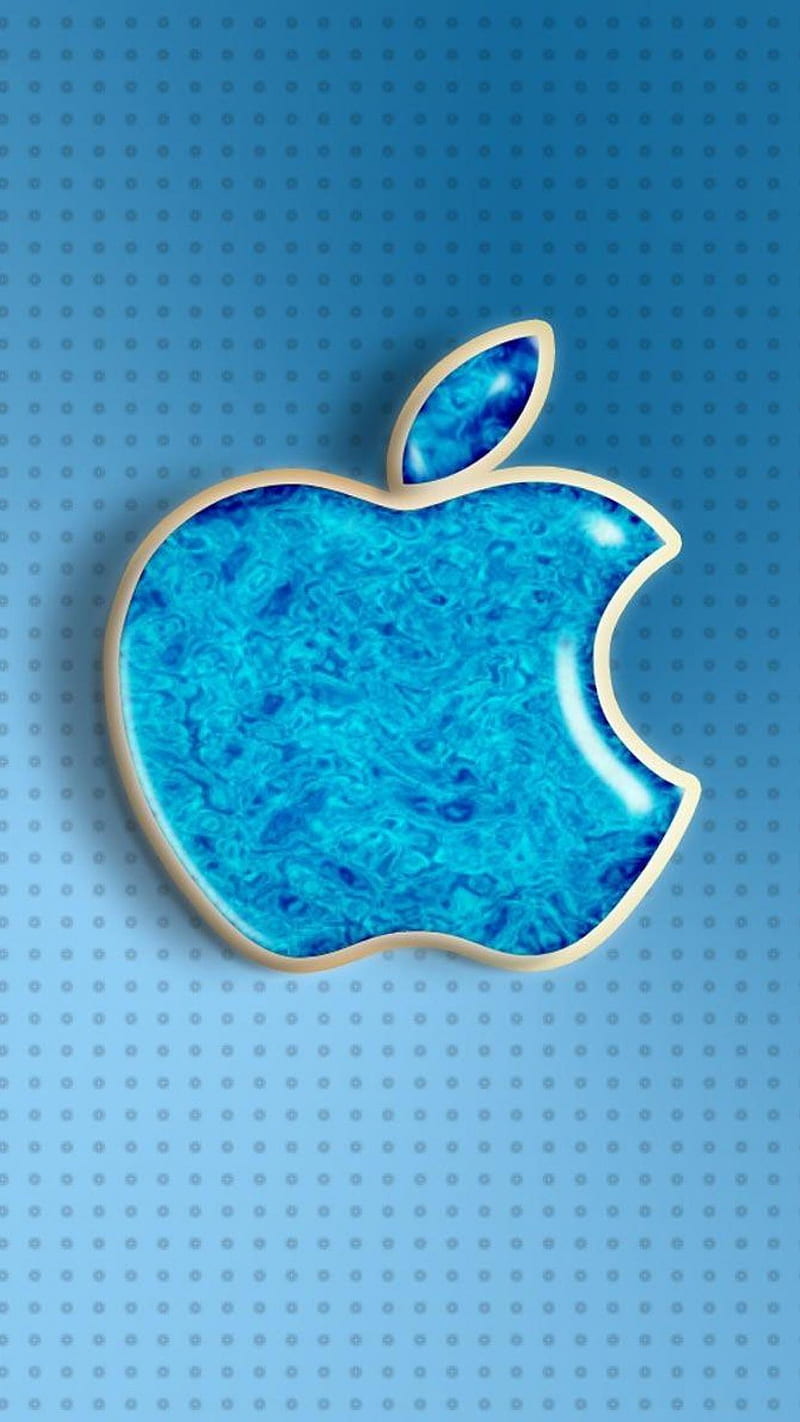 Apple Blue Logo , blue logo, brand, HD phone wallpaper