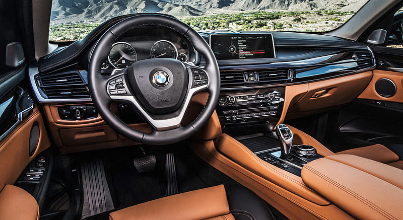2015 BMW X6 Pure Extravagance Cognac - Interior , car, HD wallpaper