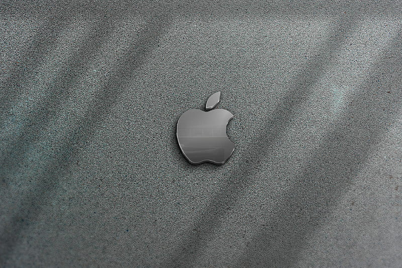 Apple Logo, apple, apple iphone, apple notch, ios, ios 14, iphone, iphone 12 pro, iphone , logo, la maquina, HD wallpaper