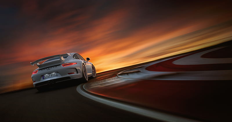 Porsche 911 GT3 RS Rear, porsche-911-gt3-r, porsche-911, porsche, carros, 2018-cars, HD wallpaper
