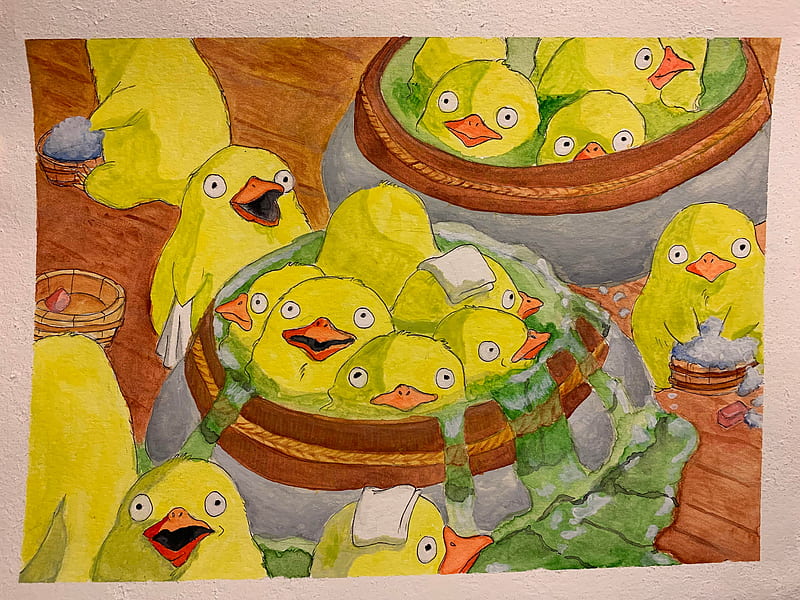 I Painted The Ducks From Spirited Away! : R Ghibli, HD wallpaper