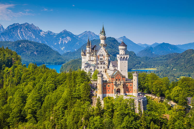 Castles, Neuschwanstein Castle, Bavaria, Castle, Germany, HD wallpaper