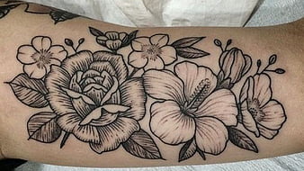 Hip Back Black Flower Tattoos For Women HD Flower Tattoos Wallpapers  HD  Wallpapers  ID 77251