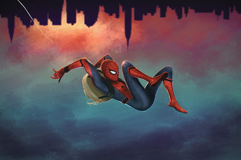 Spiderman Digital Arts, spiderman, superheroes, digital-art, artist, artwork, HD wallpaper