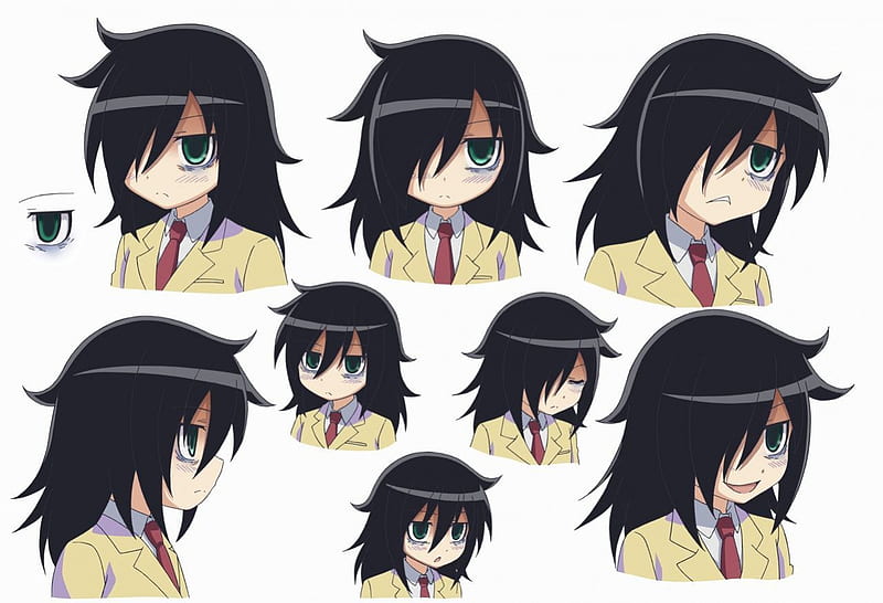 Faces of tomoko, cute, anime, tomoko, popular, funny, not, HD wallpaper