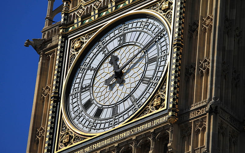 Big Ben, London, chapel, Westminster Palace, England, Great Britain, Neo Gothic, HD wallpaper