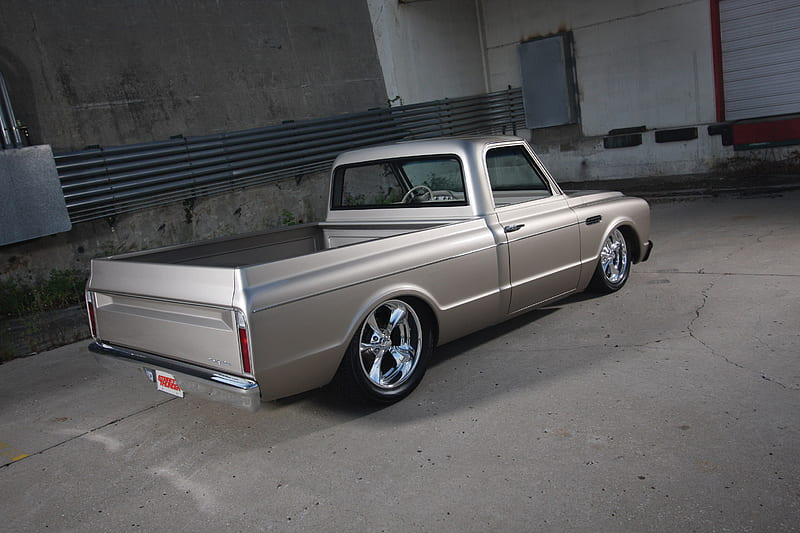 Silver Classic Truck, chevy, Gm, Bowtie, pickup, HD wallpaper