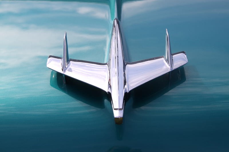 1955 Chevrolet Logo, graphy, airplane, logo, chevrolet, silver, blue, HD wallpaper