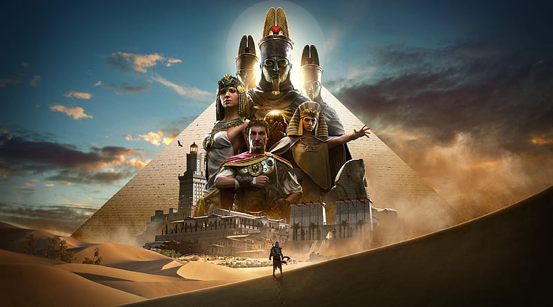 Assassins Creed Ultra, Games, Assassin's Creed, Egypt, Origins, pyramid, ancient, videogame, pharaohs, HD wallpaper