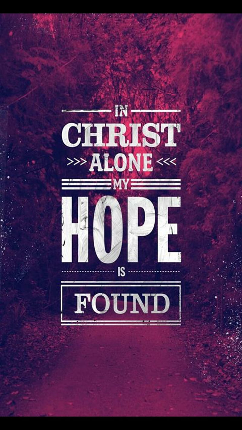 Free Printable Christian Wall Art  In Christ Alone My Hope Is Found   World of Printables