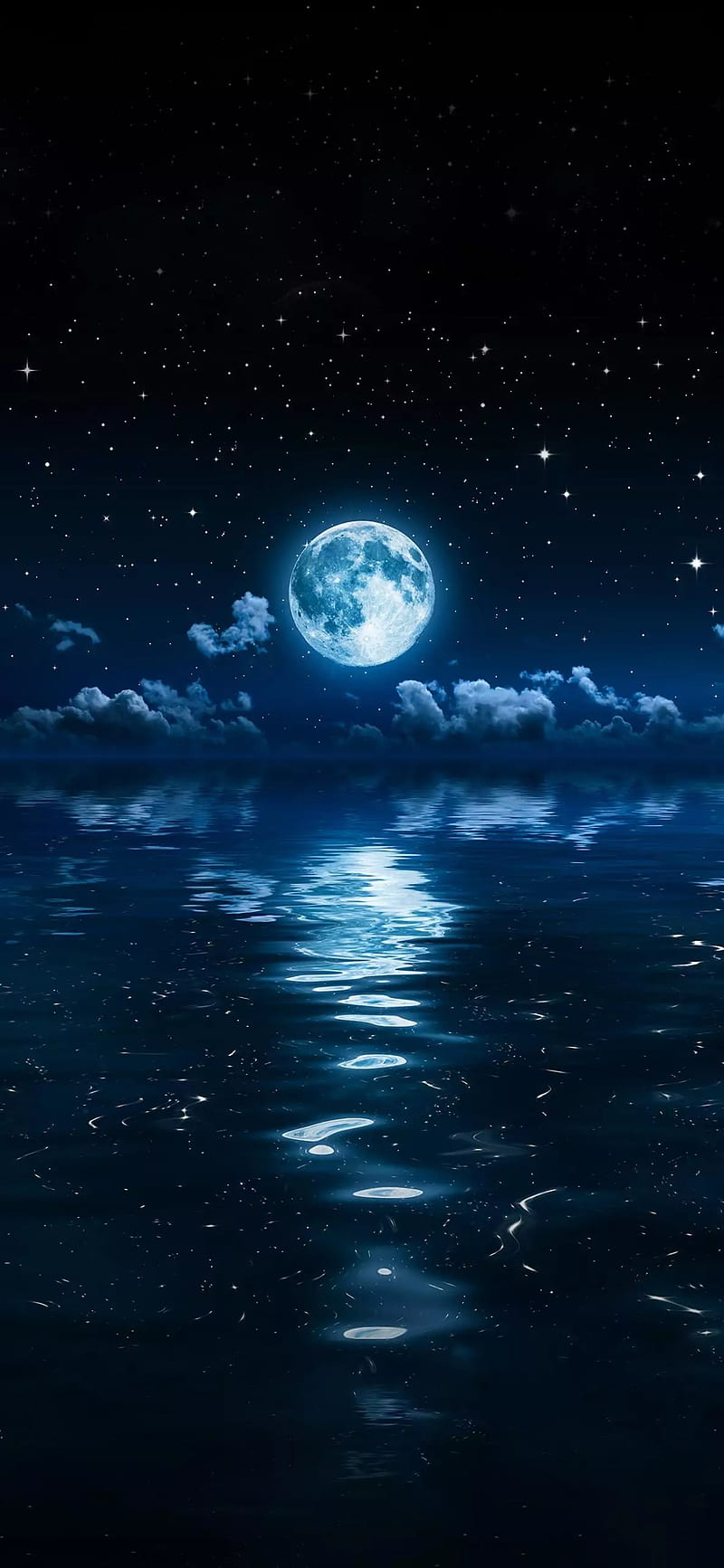 Moon Light good night, night, sea, HD phone wallpaper