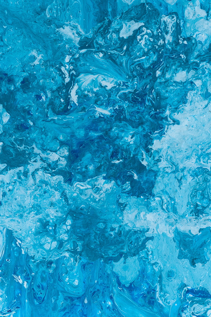 paint, stains, liquid, blue, HD phone wallpaper