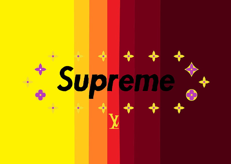 Supreme Rainbow, color, festa, galaxy, gucci, hype, luis vuitton, lv, red,  HD wallpaper