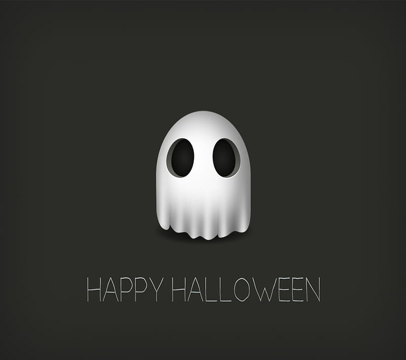 happy halloween, ghost, holiday, treat, trick, HD wallpaper