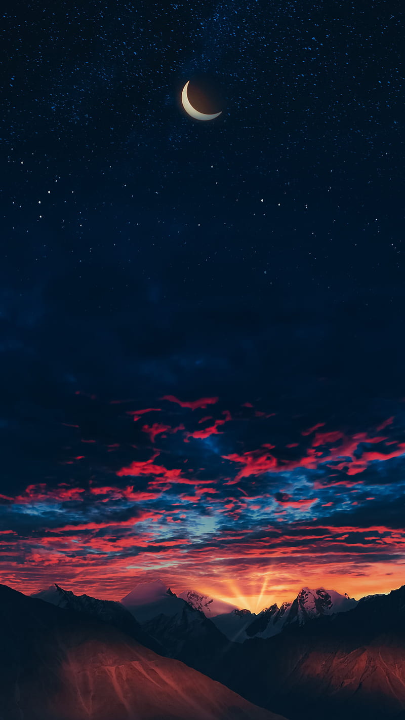 Breaking Dawn, sky, hearts, por, sunrise, do, heart, HD phone wallpaper