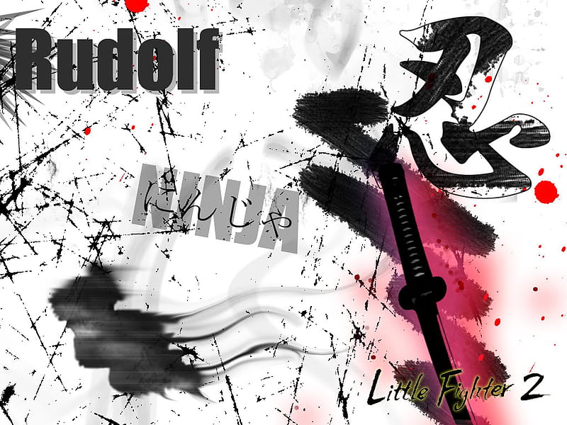 Little Fighter 2-rudolf ninja, art, action, little fighter 2, game, chinese, rudolf, sword, ninja, HD wallpaper