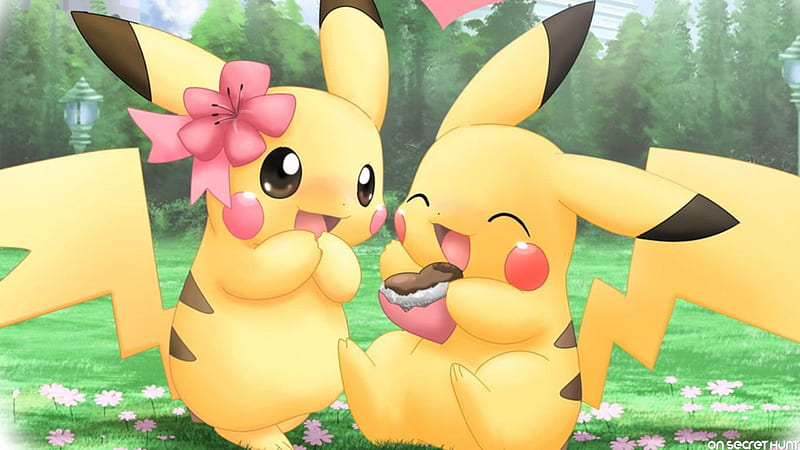 Two Happy Faces Of Pikachu Pikachu, HD wallpaper