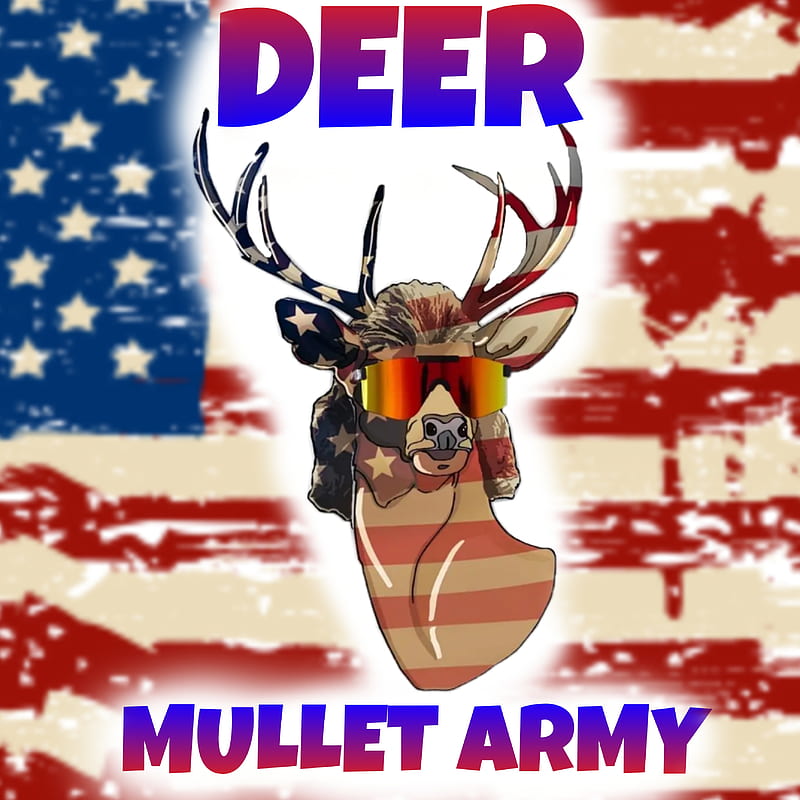 Deer Mullet Army , merica, redneck, HD phone wallpaper.