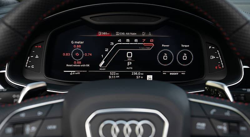 2020 Audi RS Q8 (Color: Daytona Gray; US-Spec) - Digital Instrument Cluster , car, HD wallpaper