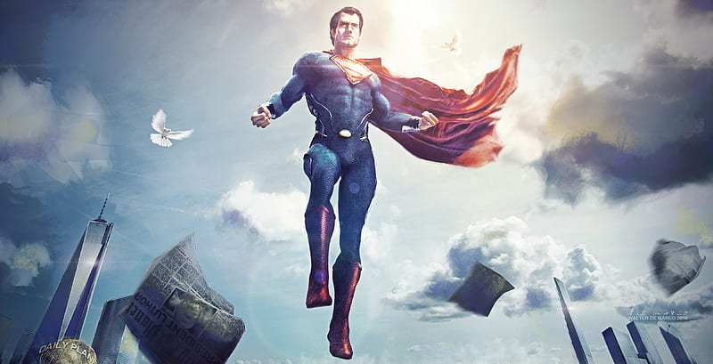 Superman Arts , superman, superheroes, digital-art, artwork, behance, HD wallpaper