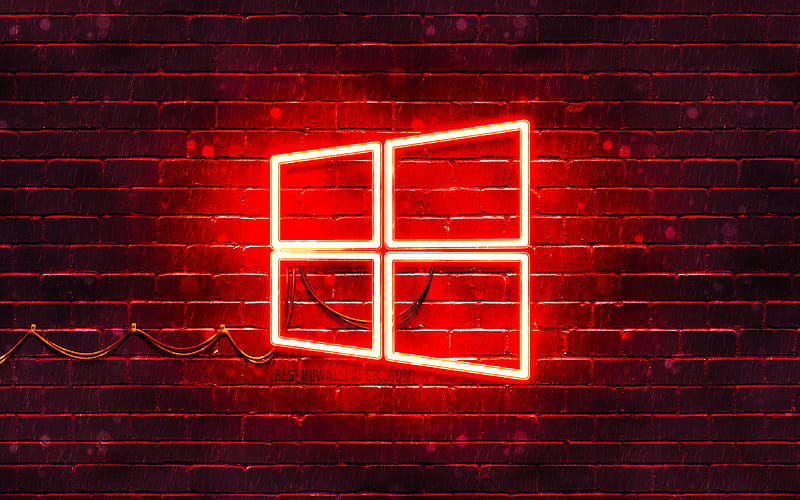 HD red windows logo wallpapers | Peakpx