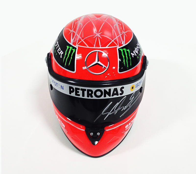 Schumacher Helmet, f1, helmet, mercedes, racing, schumacher, HD wallpaper