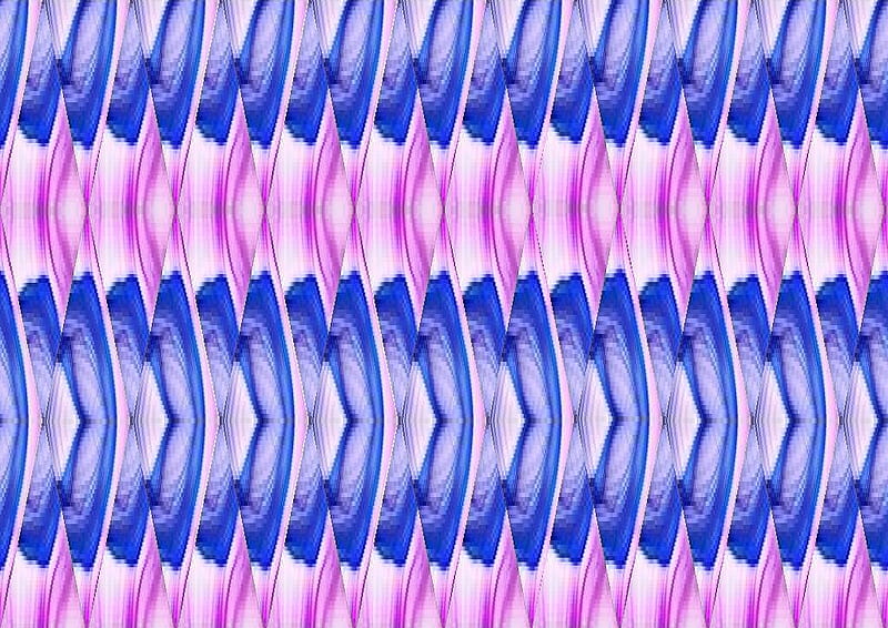 illusion, white, pink, blue, thungs, HD wallpaper