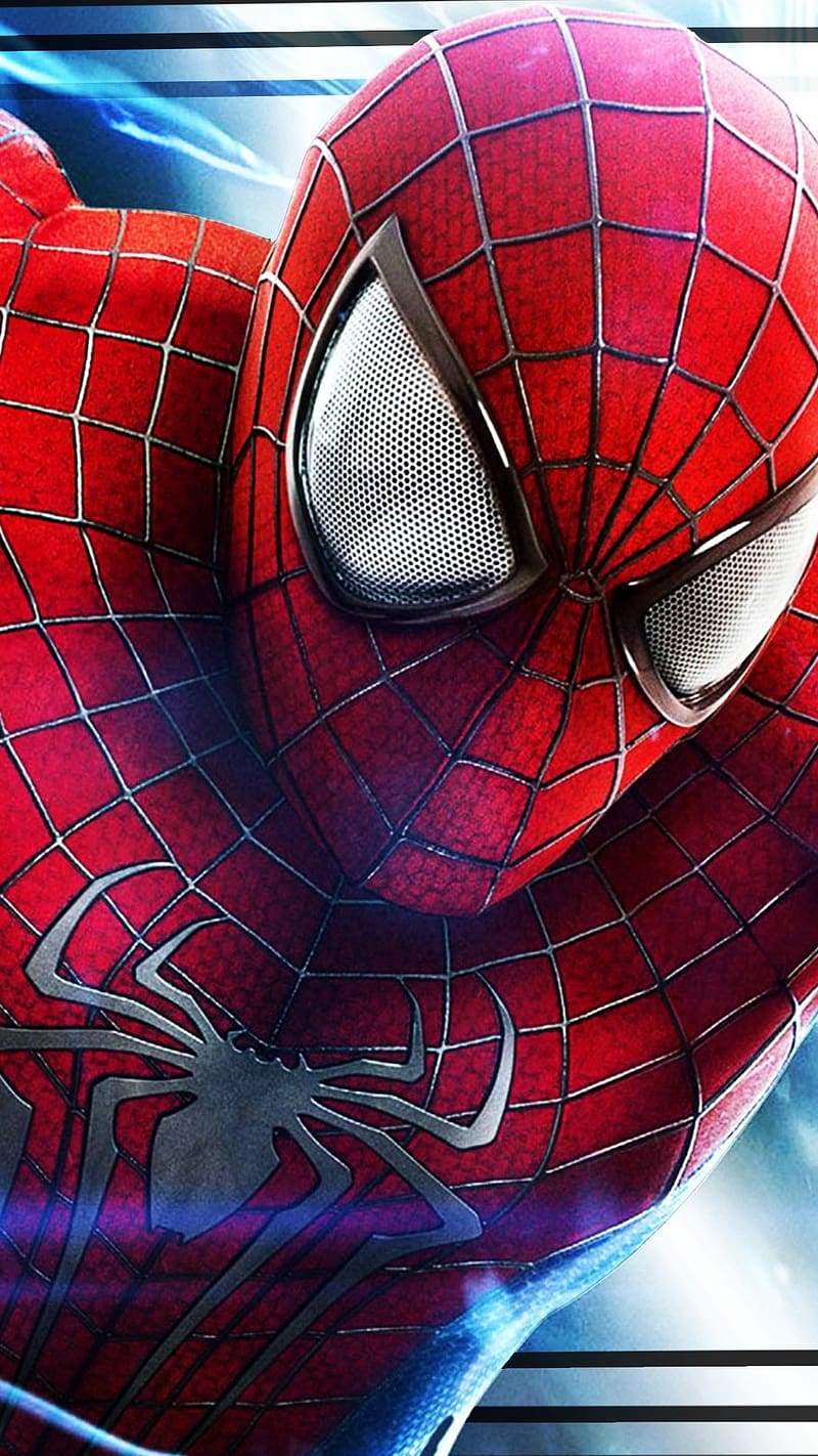 3d Live, Spiderman, face, marvel, character, HD phone wallpaper