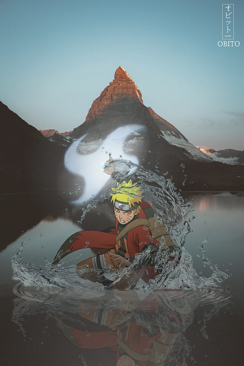 1080P free download | Sage Mode Naruto, anime, iphone, lake, manga,  mountain, nature, uzumaki, water, HD phone wallpaper | Peakpx
