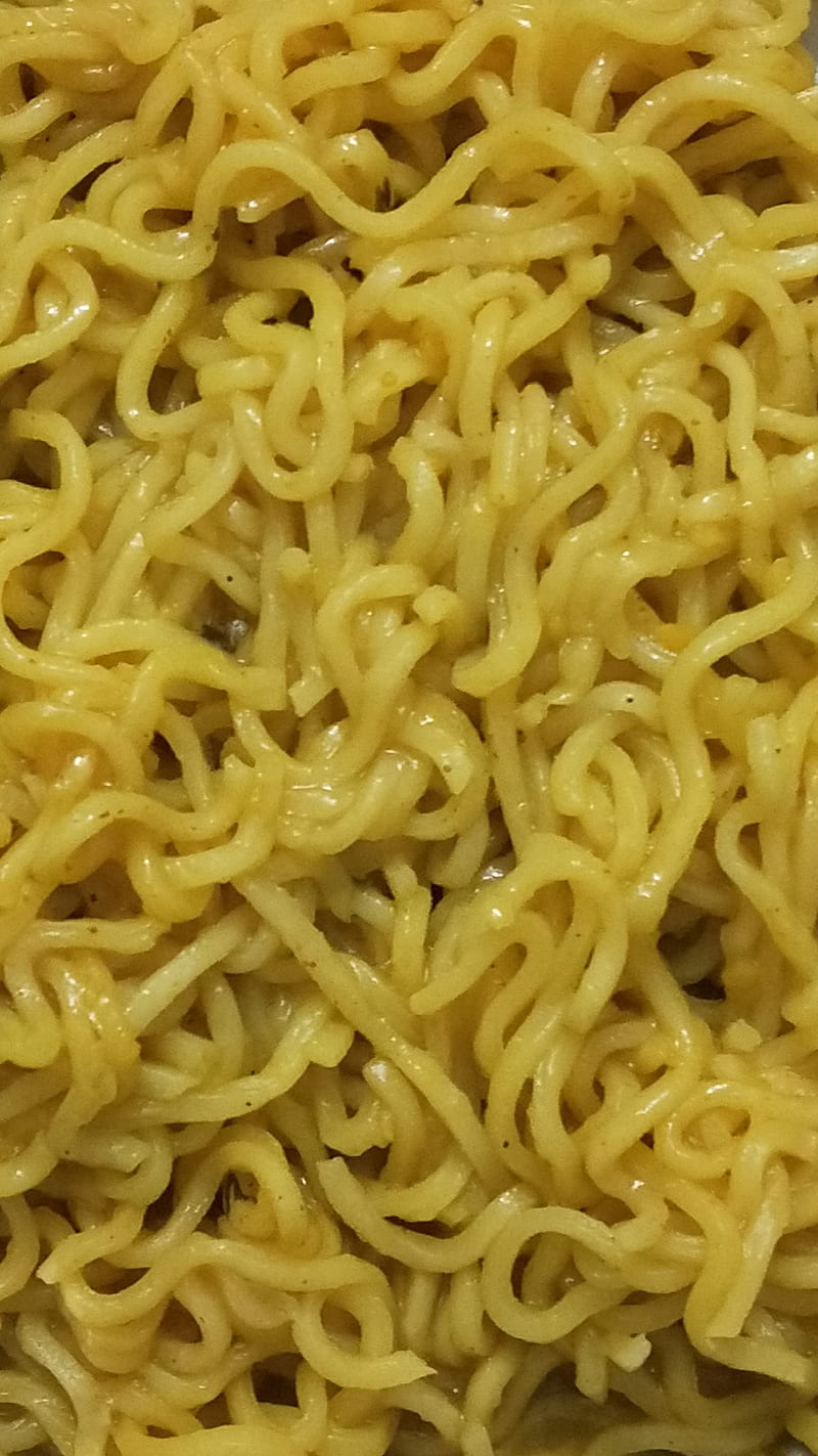 Maggie, noodles, food, yellow, HD phone wallpaper