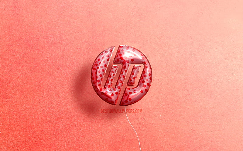 Logotipo 3d de hp, obra de arte, hewlett-packard, globos realistas rosados,  logotipo de hp, Fondo de pantalla HD | Peakpx