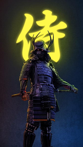 Anime Warrior Katana Mask Night 4K Wallpaper #4.2460