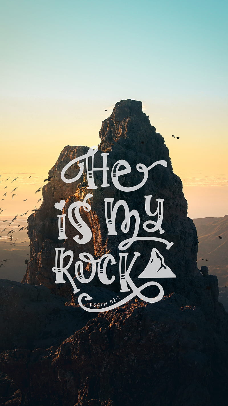 He Is My Rock, Psalm, He, TheBlackCatPrints, bible quotes, bible ...