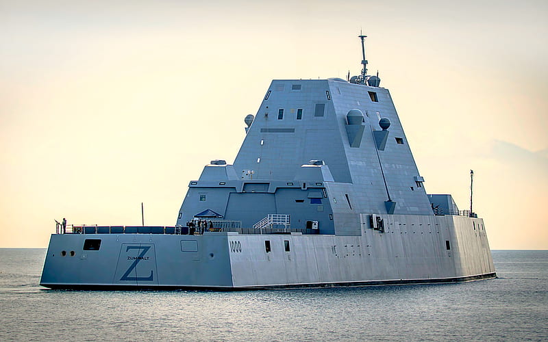 USS Zumwalt, DDG-1000, guided missile destroyer, US Navy, Zumwalt-class destroyer, HD wallpaper | Peakpx