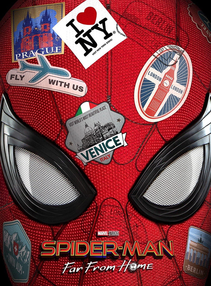 Spiderman 2, peter, parker, tom, holland, far, from, home, avengers, marvel, HD phone wallpaper