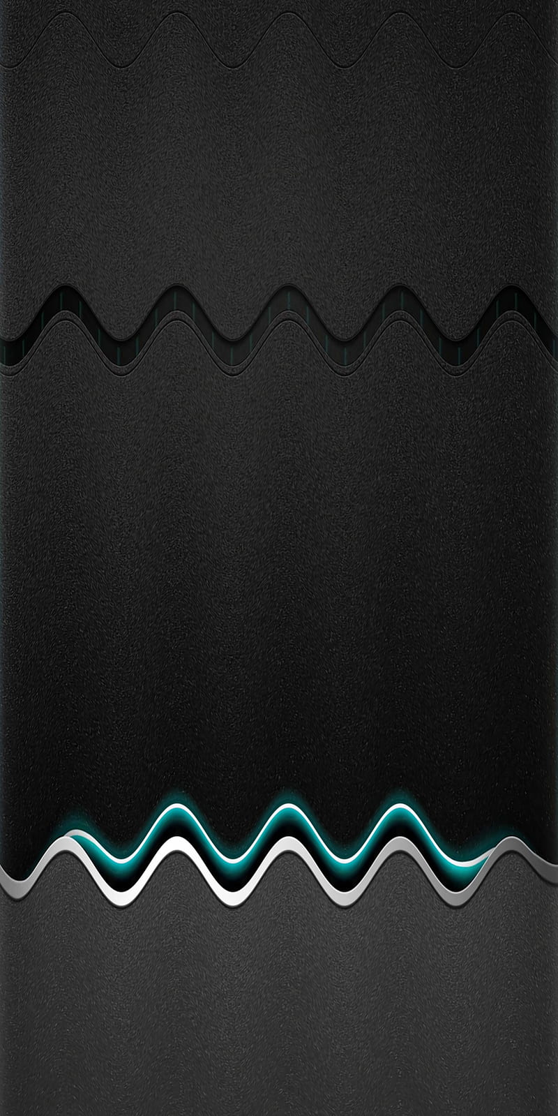 WAVES V01, abstract, audio, black, colors, gray, sound, teal, wave, white, HD phone wallpaper