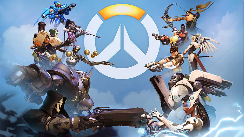 Overwatch Vs Sky, overwatch, games, xbox-games, ps-games, pc-games, HD wallpaper