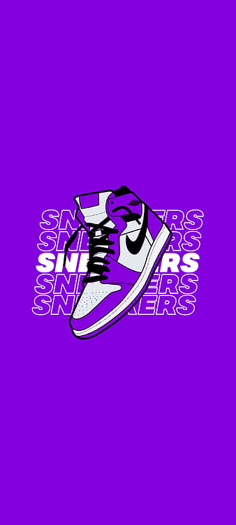 Sneakers, #purple, nike, #sneakers, #jordan, HD phone wallpaper