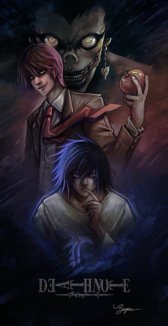 Death Note L Black Art Wallpapers - Dark Anime Wallpapers iPhone