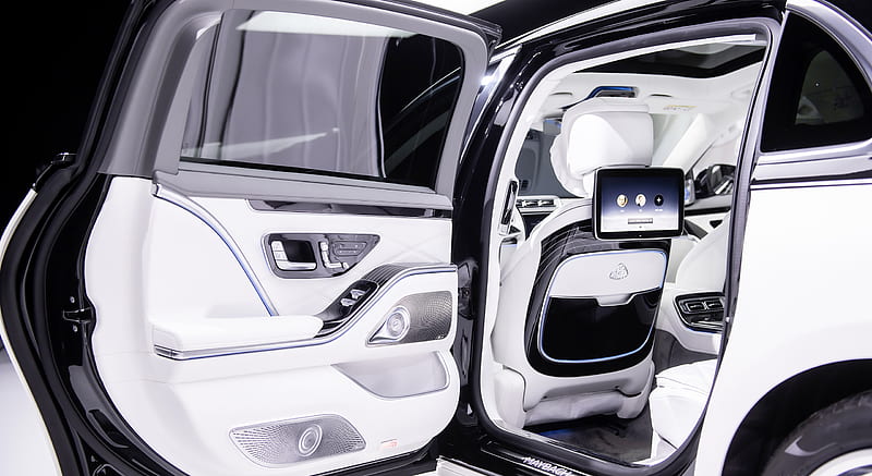 2021 Mercedes-Maybach S-Class (Color: Designo Crystal White / Silver Grey Pearl) - Interior, Detail , car, HD wallpaper