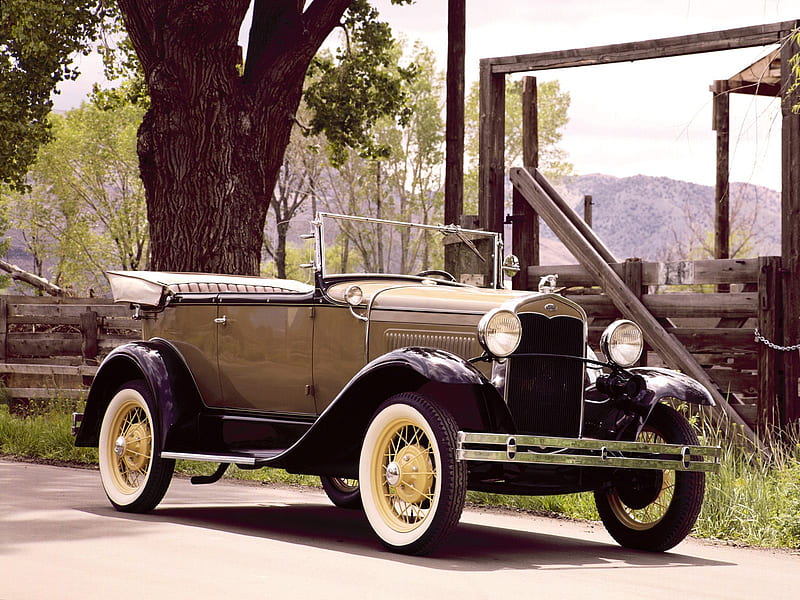 1931 Ford Deluxe Phaeton, deluxe, antique, phaeton, automobile, ford, car, 1931, HD wallpaper