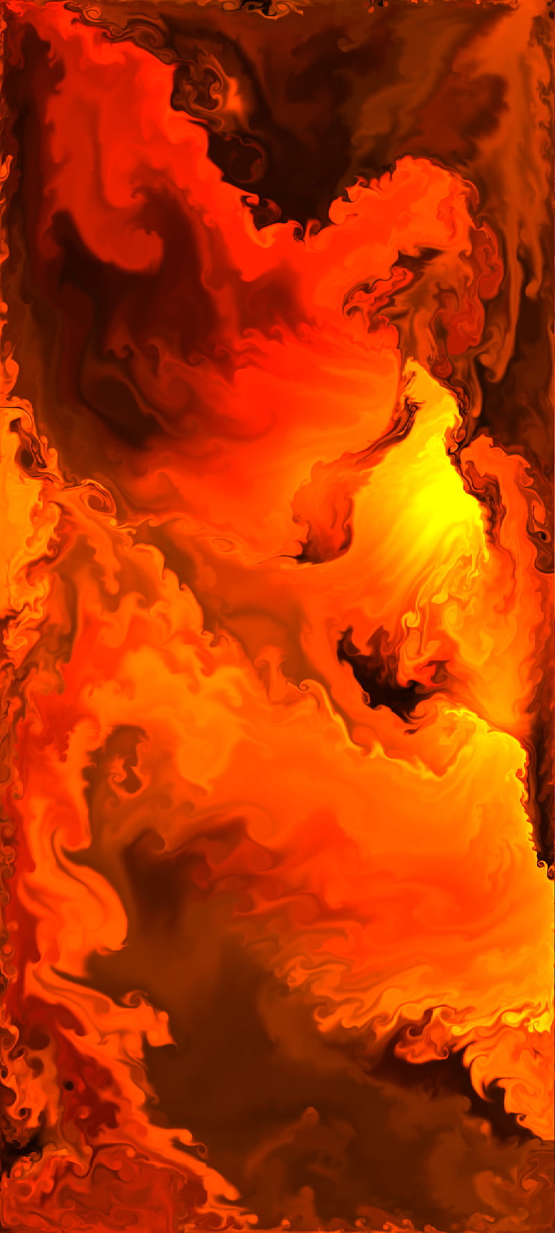 Fire fluid 05, art, burn, gas, orange, red, simulation, volcano, yellow ...