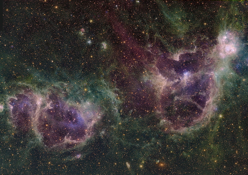 Nebula, stars, space, universe, colorful, pleiad, HD wallpaper | Peakpx