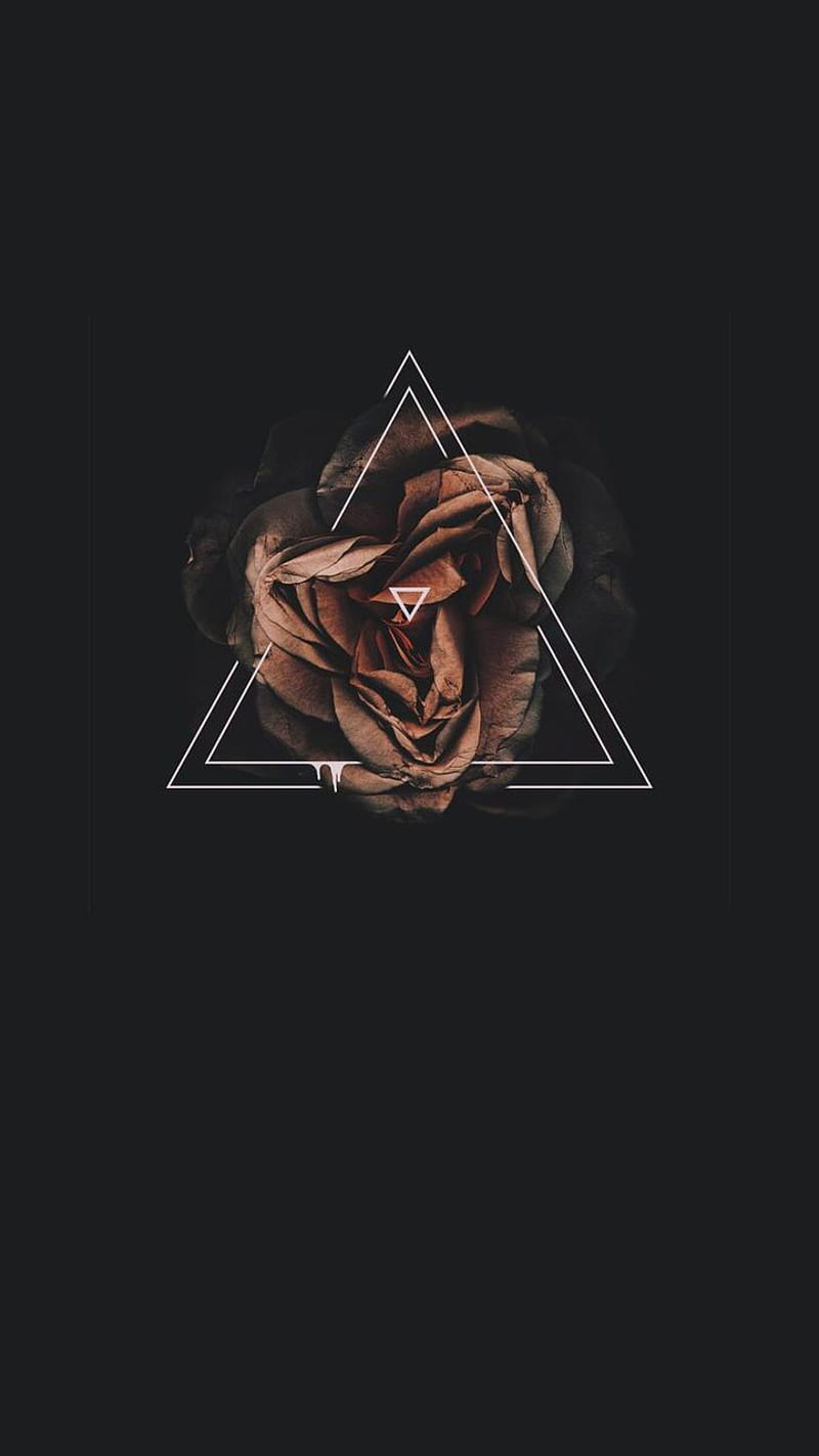 Rosa, negro, triangulo, Fondo de pantalla de teléfono HD | Peakpx