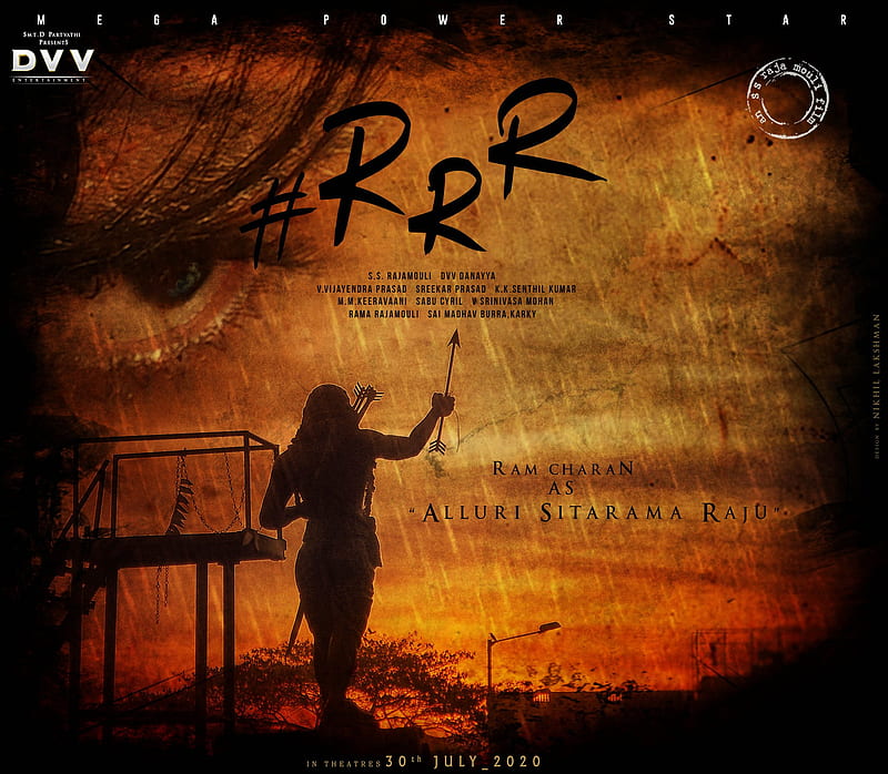 Download Ram Charan Rrr Poster Running Wallpaper | Wallpapers.com